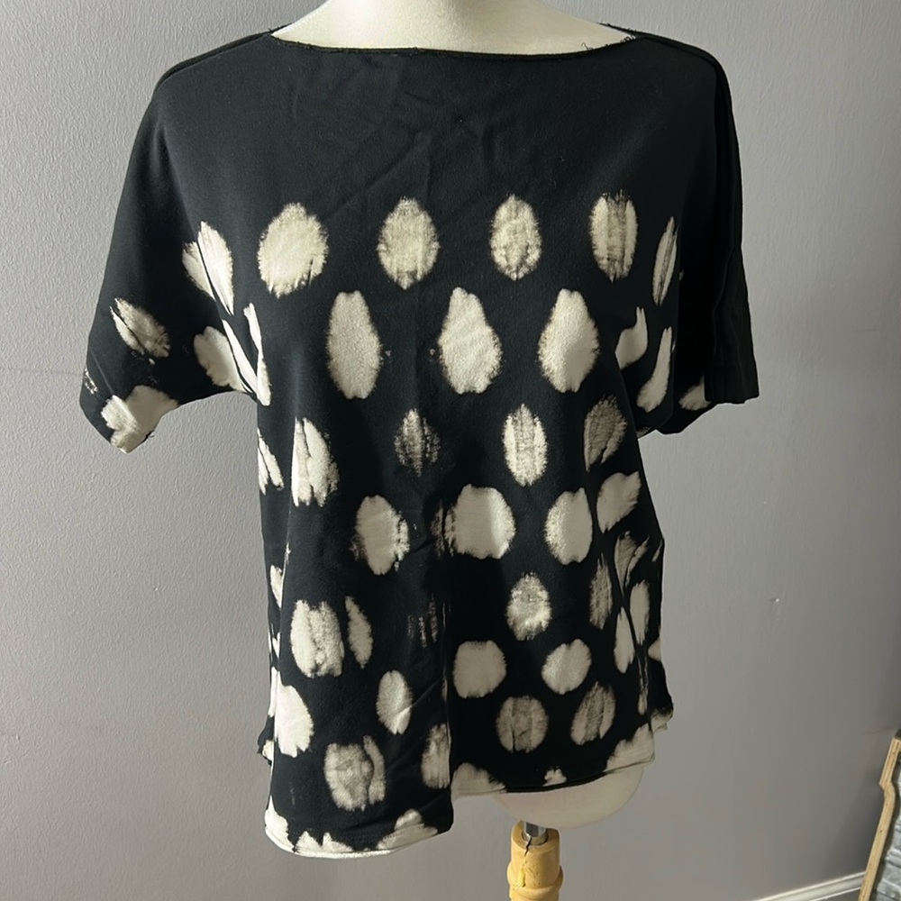 Raquel Allegra Blouse Women’s L Tie Dye Short Sleeve shirt